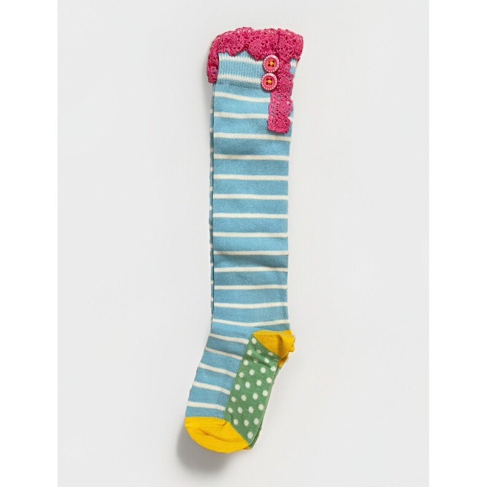 MATILDA JANE‎ Girls Striped Socks Blue Size Small New